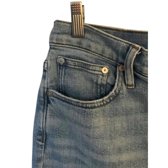 MADEWELL "Coffey" Light Wash Blue The Perfect Vintage Distressed Mom Jeans 28 - Picture 6 of 10